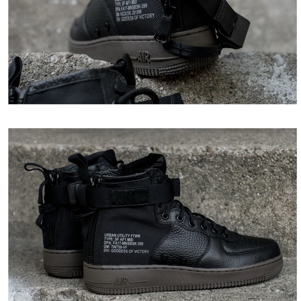 Nike Black High-Top Athletic Shoes